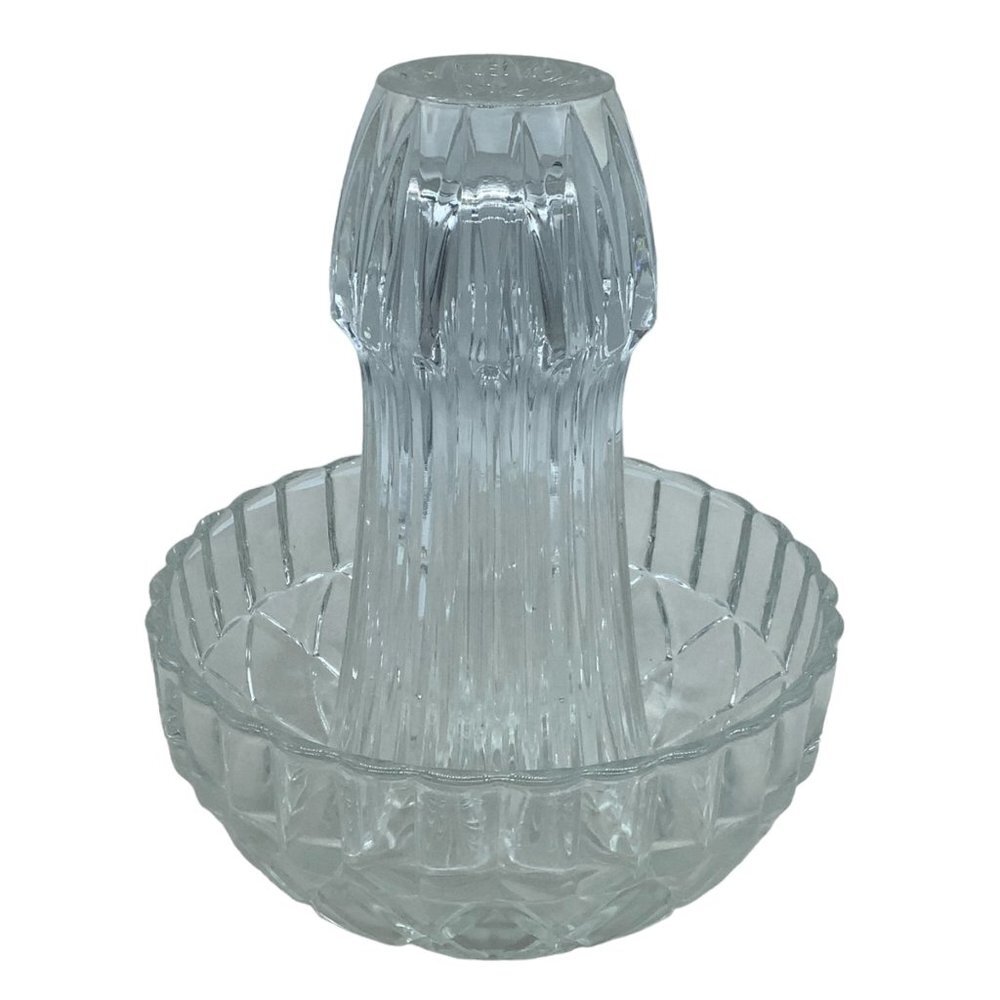 Vtg Avon 1977‎ Seasons Greetings Citrus Juicer Reamer Cut Crystal Glass Orange